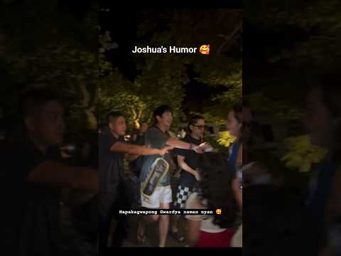 Funny Joshua Garcia Pretending to be Security with his Co Actor