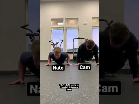 Who do you think won? #gym #fitness #bodybuilding #crossfit #pushup #pushupchallenge #race #sub