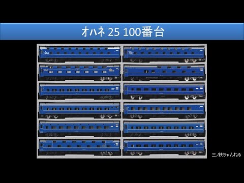 【Nゲージ】 模型で見る14系&24系寝台列車の世界　＜オハネ25 100番台編＞