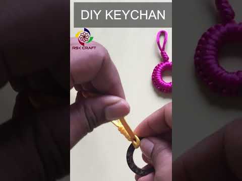 How To Make Paracord Keychain | Macrame Keychain | Hand Made Keychain  | Diy Key Tag | #shots