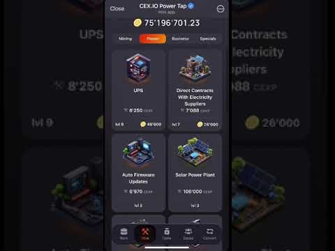 BUY These CARDS on CEX’P Mining App to boost  your Token Balance