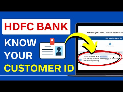 How to Know / Find Your Customer ID in HDFC Bank in Case Forgotten?