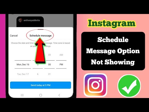 How to solve Instagram schedule message not working ( New Update 2025)