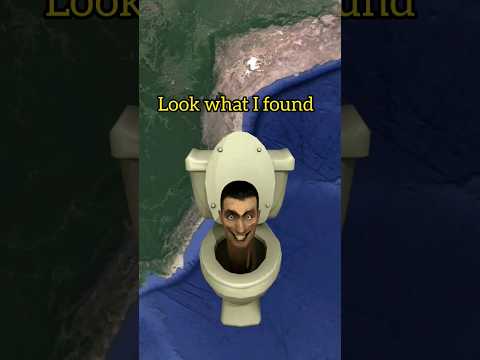 Skibidi toilet found on Google maps and earth map #map #earth