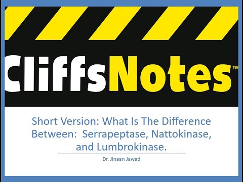 What Is The Difference Between: Serrapeptase, Nattokinase, and Lumbrokinase?  (Short Version)