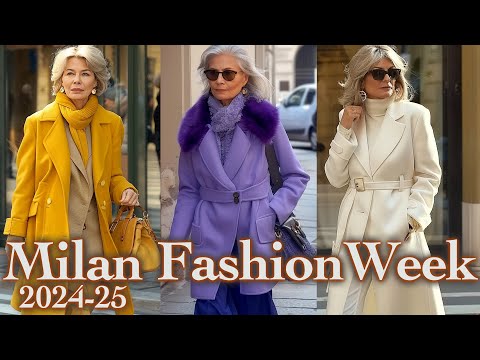 Unbelievably Beautiful Street Style from Milan.  Milan Fashion Week 2024-2025 Top Day 1 Outfits!