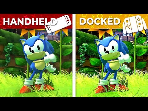 Sonic X Shadow Generations - Switch Handheld vs Docked (Graphics Comparison)