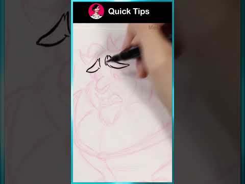 How to Draw a Scared Expression #shorts #artshorts #howtoshorts