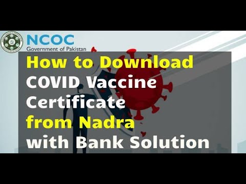 How to Download Vaccine Certificate - Nadra / NCOC / Nimis.pk / Trick Updated online Solutions 💯%