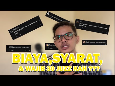 JAWABAN DARI KERAGUAN KALIAN YANG MAU MASUK PESANTREN | QnA part 1