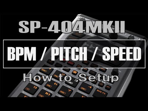 【SP-404MKII】BPM / PITCH / SPEED【How to Setup】