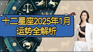 十二星座2025年一月运势全解析 事业 感情 收入 财富