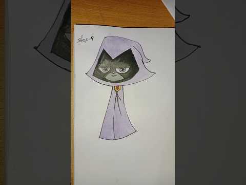 how to draw Raven in go titans Go  #draw #turtorial