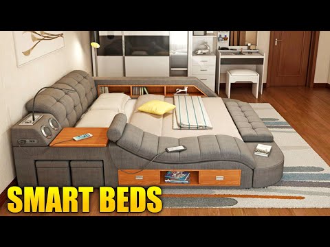 SMART BED TECHNOLOGY : Smart Home Automation 2021 | Modern Homes Tour - Part 8