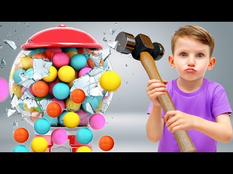 🧸 Vania Mania y una máquina gigante de chicles 🎈 Nuevas aventuras de cinco niños | Vania Mania ESP