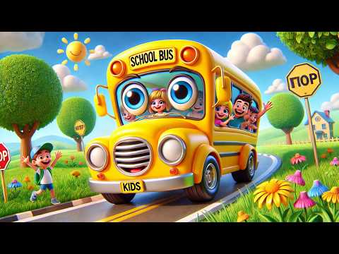 Wheels on the Yellow Bus ! #wheelsonthebus #kidssong #PIBLittleSong