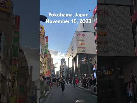 Yokohama, Japan November 18, 2023 #japanwalker #travel #vlog #japanesecity