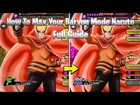 NxB NV : How To Make Your Baryon Mode Naruto SSS Full Guide 🔥 How To Max Baryon Mode Naruto NxB NV