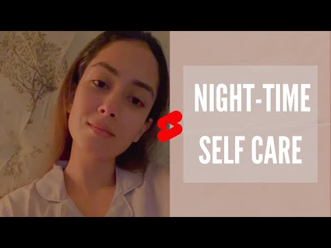 Night Time SELF CARE ROUTINE ❤️ What’s on my nightstand 🌙 #shorts