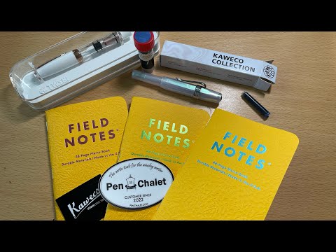 Pen Chalet Unboxing Twsbi Rose Gold Kaweco Iridescent Spring 2022 Field Notes | Stationery Haul