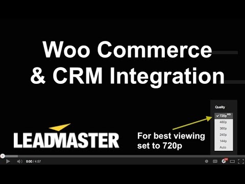 Demonstrating Woo Commerce Integration with LeadMaster CRM -Customers, products & orders are synced.