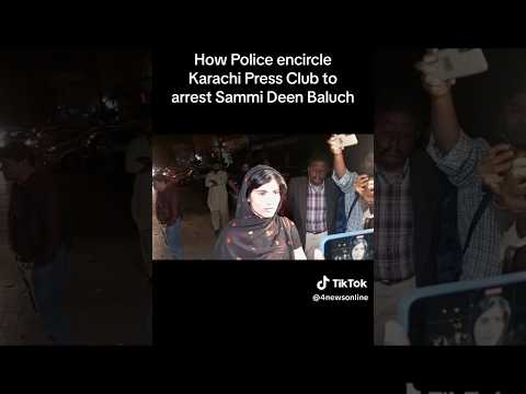 Sammi deen Baloch at Karachi Press Club