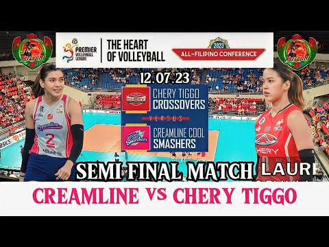 Creamline Cool Smashers vs Chery Tiggo Crossovers | Semi Final Match | Game Highlights 12.07.23