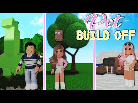 PET BUILD OFF on Bloxburg