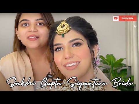 Step by step Bridal GLOSSY Makeup UNCUT TUTORIAL by @Sakshi Gupta Makeup Studio & Academy