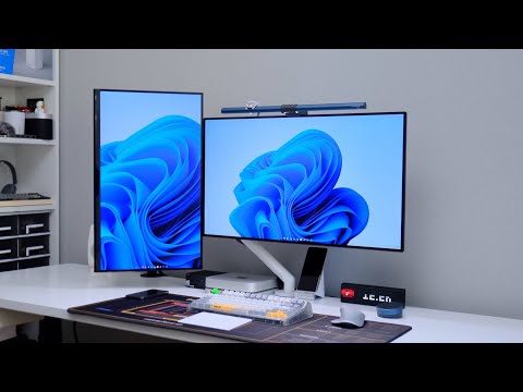 「桌面搭建」双屏+双系统的无线化桌搭｜Mac+Win ｜Desksetup