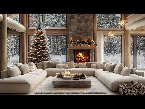 Silent Night, Peaceful Mind 🎶❄️ | Snowfall & Fireplace ASMR for Holiday Stress Relief and Warm