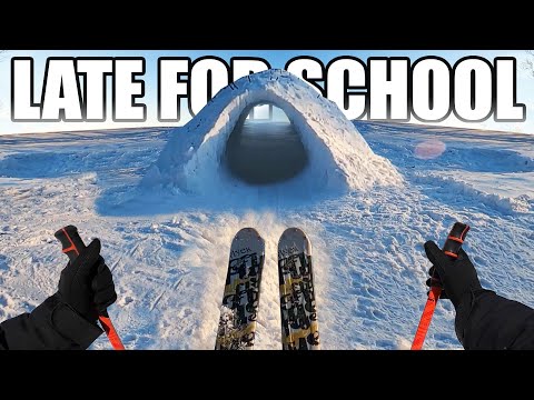 Late For School Parkour POV (Winter Edition)