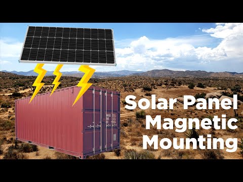 No-Drill Shipping Container Solar Panel Mounting!