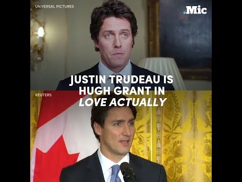 Justin Trudeau is Hugh Grant in Love Actually | Mic Archives