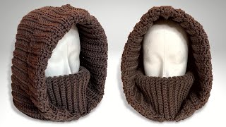 Crochet Balaclava Pattern | Turtleneck Hoodie Crochet Pattern | Cuello Con Capucha Crochet