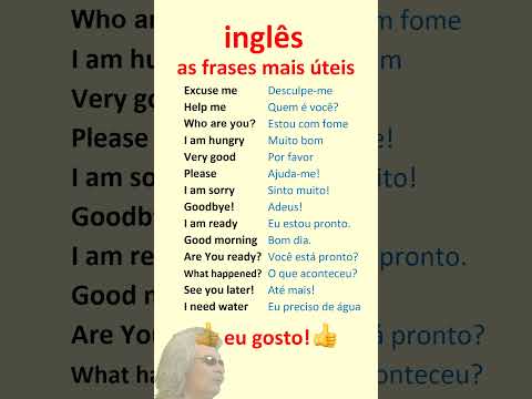 Inglês. Aprenda frases mais úteis em inglês para principiantes!