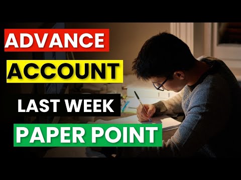 |Advance Account ICAI Paper Last Week Paper Tip| Sep 24 Exam|