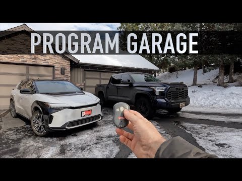 How to Program your Toyota Homelink Garage Door Opener | Tundra | BZ4X | Tacoma | Rav4 | Tacoma etc