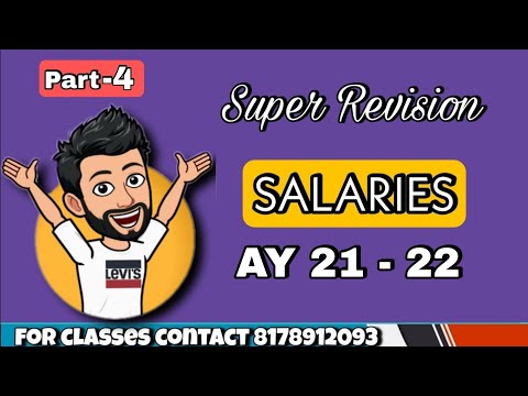 Income Tax Super Revision | L10 | Salary Income | CMA inter , CA inter July/Aug 2021 Exam