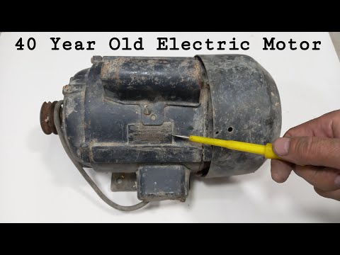 Restoration Of Antique Electric Motor || Restoring 40 Year Old Electric Motor easy