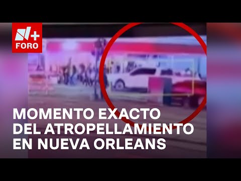 Momento exacto del atropellamiento masivo en Nueva Orleans, EUA - Hora 21