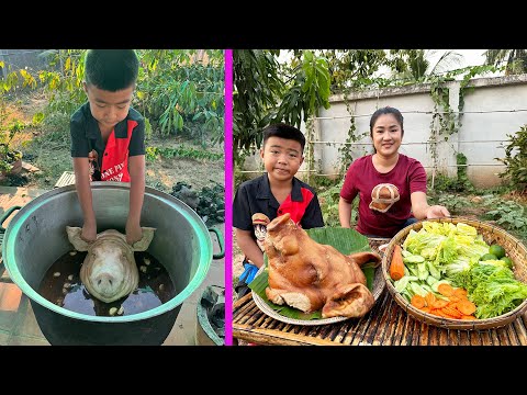 Country chef buy ingredient and cooking - Chef Seyhak