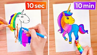 COOL ART TRICKS AND DRAWING HACKS || Easy And Cool Art Hacks by 123 GO Like!