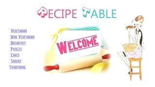 Welcome to Recipe Table for Indian Cuisine