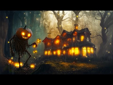 Spooky Night Village HALLOWEEN Ambience 🎃👻 Mysterious Halloween Music 🎵 Best Halloween Music 2024