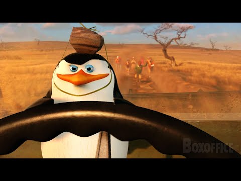 Pinguine stehlen ein Auto | Madagascar 2 | German Deutsch Clip