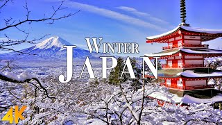 Winter Japan 4K Ultra HD • Stunning Footage Japan, Scenic Relaxation Film with Calming Music.