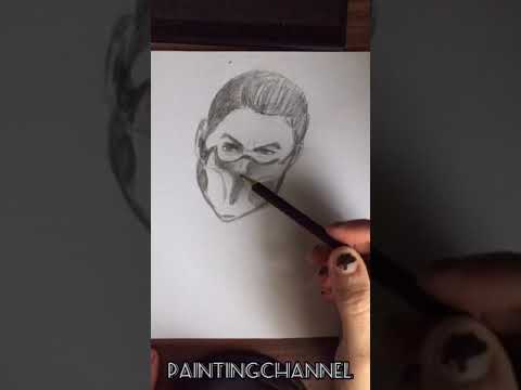 Drawing Scorpion Mortal Kombat 1