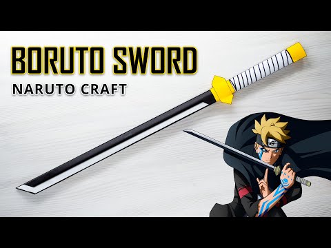 KATANA BORUTO - How to make a Boruto Sword from A4 paper - Naruto weapon