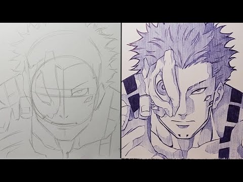 How To Draw Sukuna True Form Step By Step - [Jujutsu Kaisen]